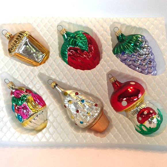 36 Vintage Kurt Adler Glass Christmas Ornaments - Picture 1 of 7